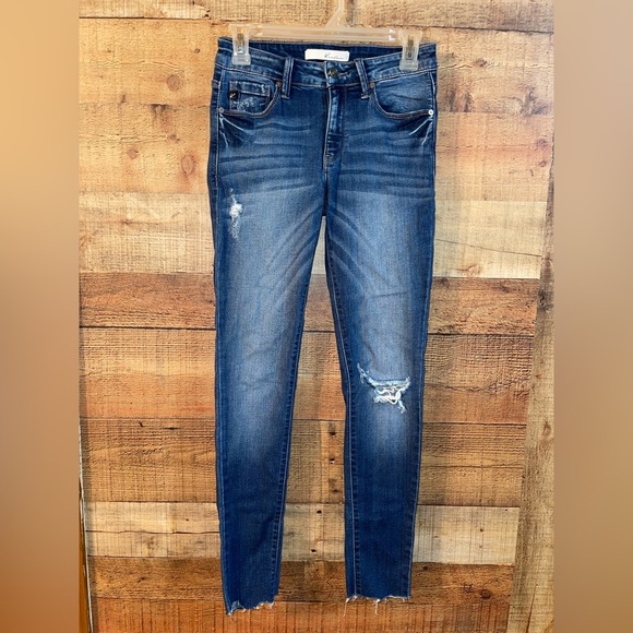 Kancan Dillon High Rise Ripped Ankle Skinny Jeans - Picture 4 of 7